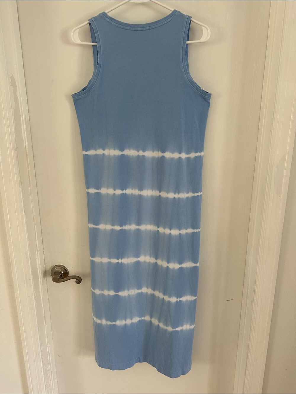Vineyard Vines Sky Blue & White Tie-Dye Sleeveless Maxi